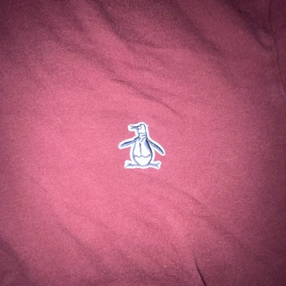 Original Penguin Red Polo Shirt Casual Style - Picture 2 of 4
